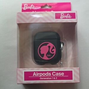 Barbie AirPods Case with Pink Silhouette NWT